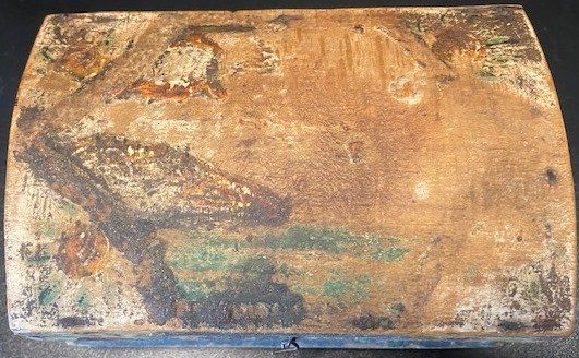 Cassapanche: Coffret de mariage peint - année 1800 – Usato da Epagny venduto da Kariba 4