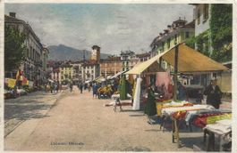 Locarno TI Mercato Markt 1933 sehr gut erhalten