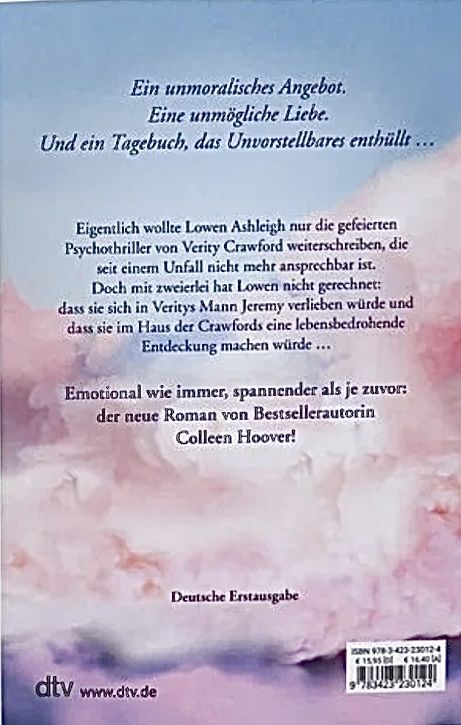 Libri: VERITY - COLLEEN HOOVER - KARTONIERT – Usato da Buchs AG venduto da fischli610 2