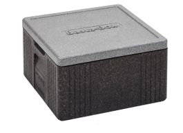 Thermobox Basta-Box S, Schwarz/ Grau, mit Deckel, 20 L