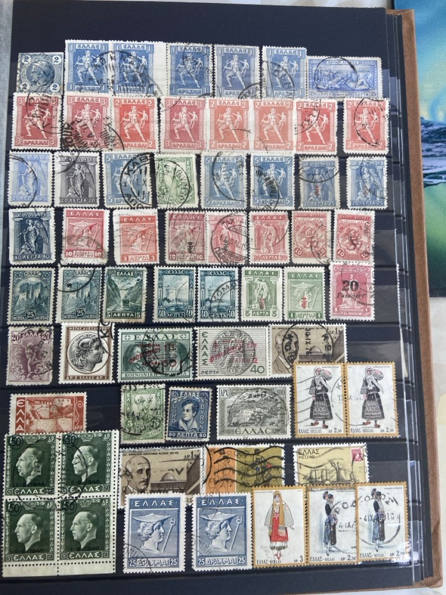 Alle Briefmarken: Collection de timbres grecs anciens 3 pages – Gebraucht aus Collex von RCXGJ 1