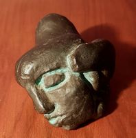 Bronzierte Skulptur Josef Wyss