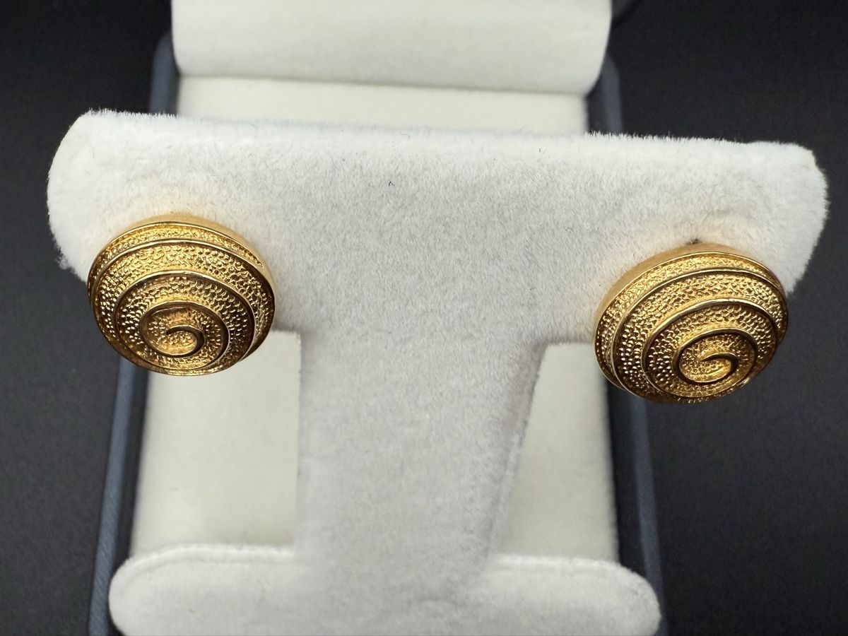 Orecchini pendenti & Orecchini a lobo: Vintage Goldfarbene Ohrringe – Usato da Lamone venduto da LaCantinaMagica 4