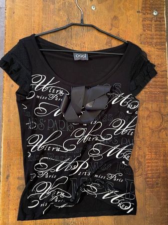 OGGI PARIS S M/NP45CHF Cottone Elastane T-Shirt Krawatte
