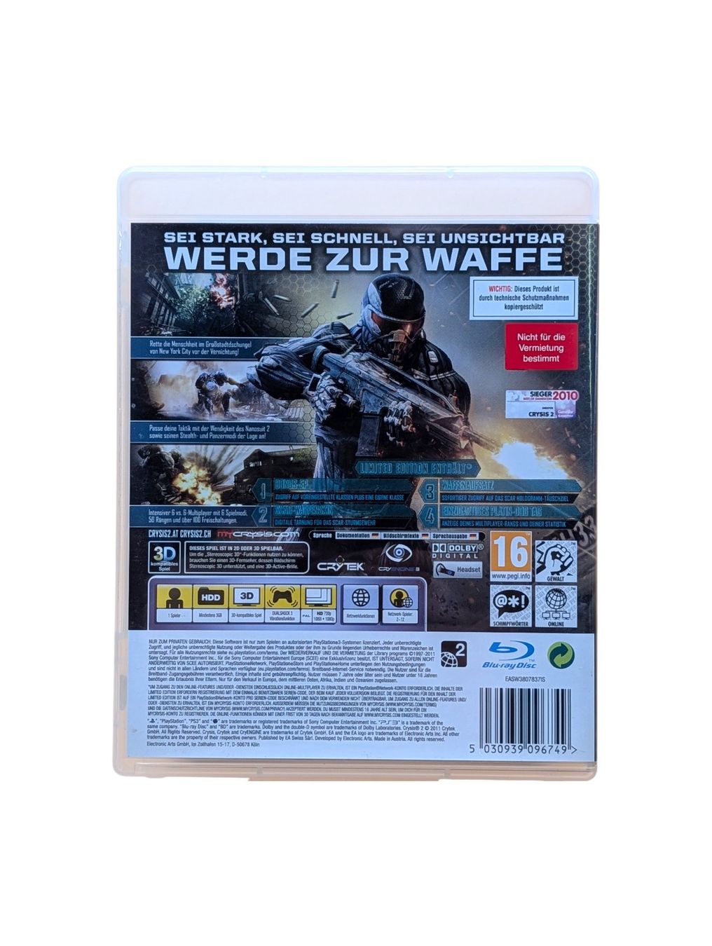 Sony Giochi: Crysis 2  PlayStation 3 (PS3) – Usato da Domat/Ems venduto da IsseldorsShop 1