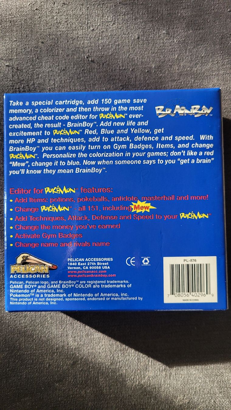 Pokémon Spiele: Pokémon ROT,BLAU,GELB Acces. Game Boy BrainBoy – Neu und originalverpackt aus Biel/Bienne von Retrohr 2