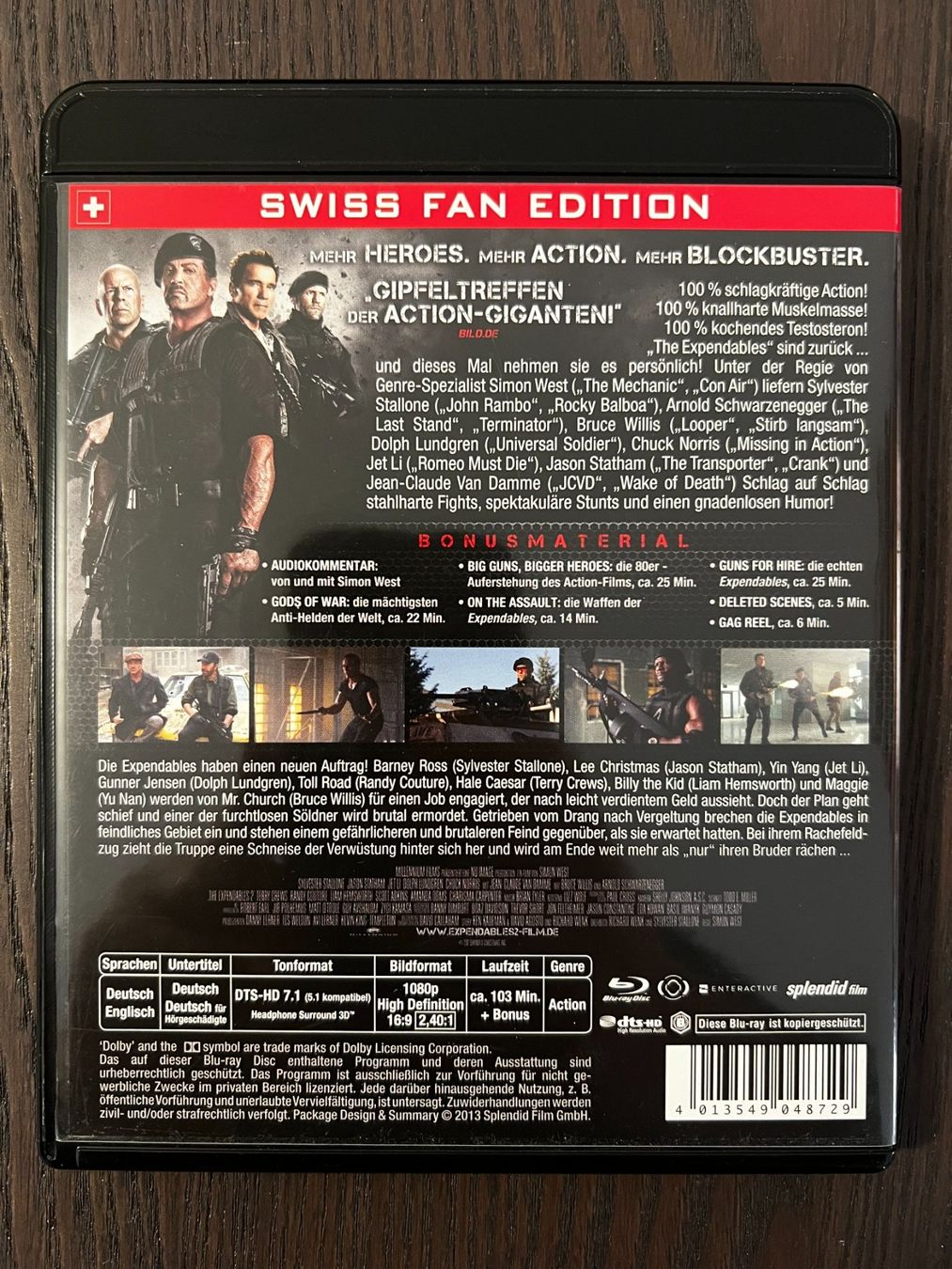 Tutti i DVDs: The Expendables 2 – Usato da Zürich venduto da Blu-ray_ZH 1
