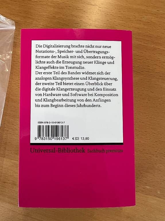 Bücher: Taschenbuch über Musikelektronik – Gebraucht aus Langenthal von Walch 1