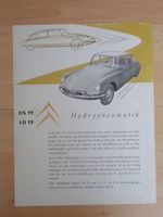 Citroen DS 19 ID 19 - Prospekt Deutschland 9.56 - J003