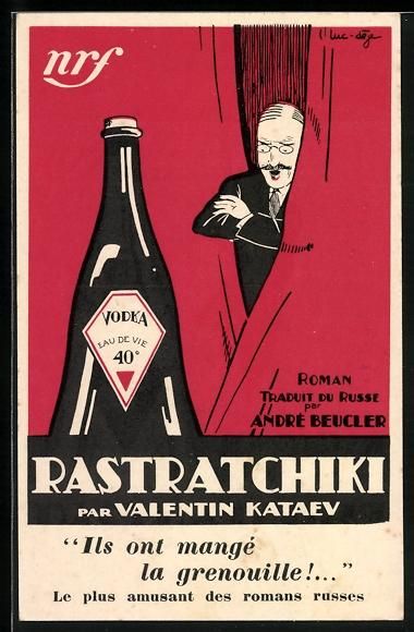 Werbeartikel: Reklame Rastratchiki Vodka Eau de Vie – Gebraucht aus Berlin von bartko-reher