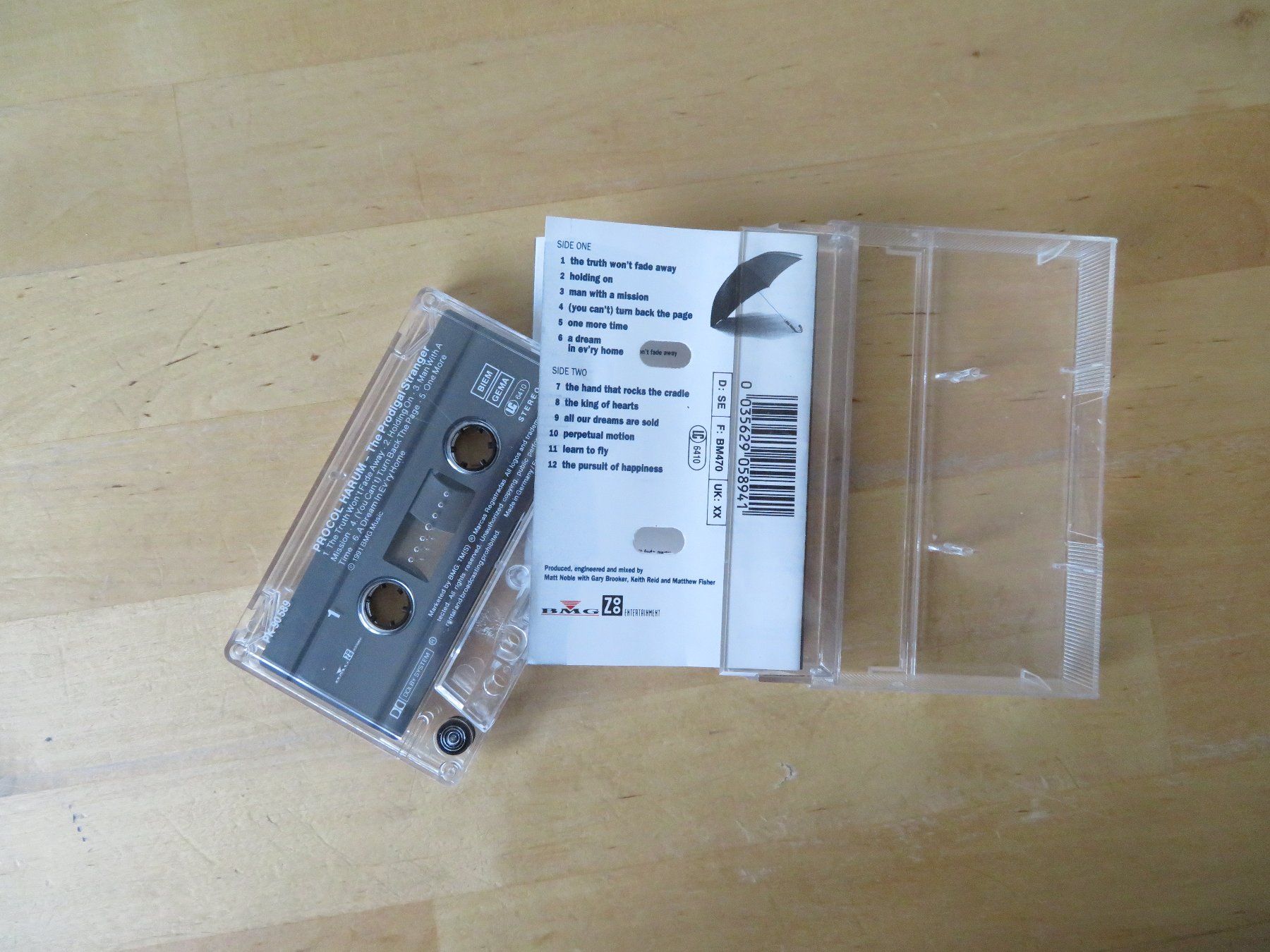 Kompaktkassetten: Kassette PROCAL HARUM "The Prodigal Stranger" – Gebraucht aus zürich von Goldimmund 2