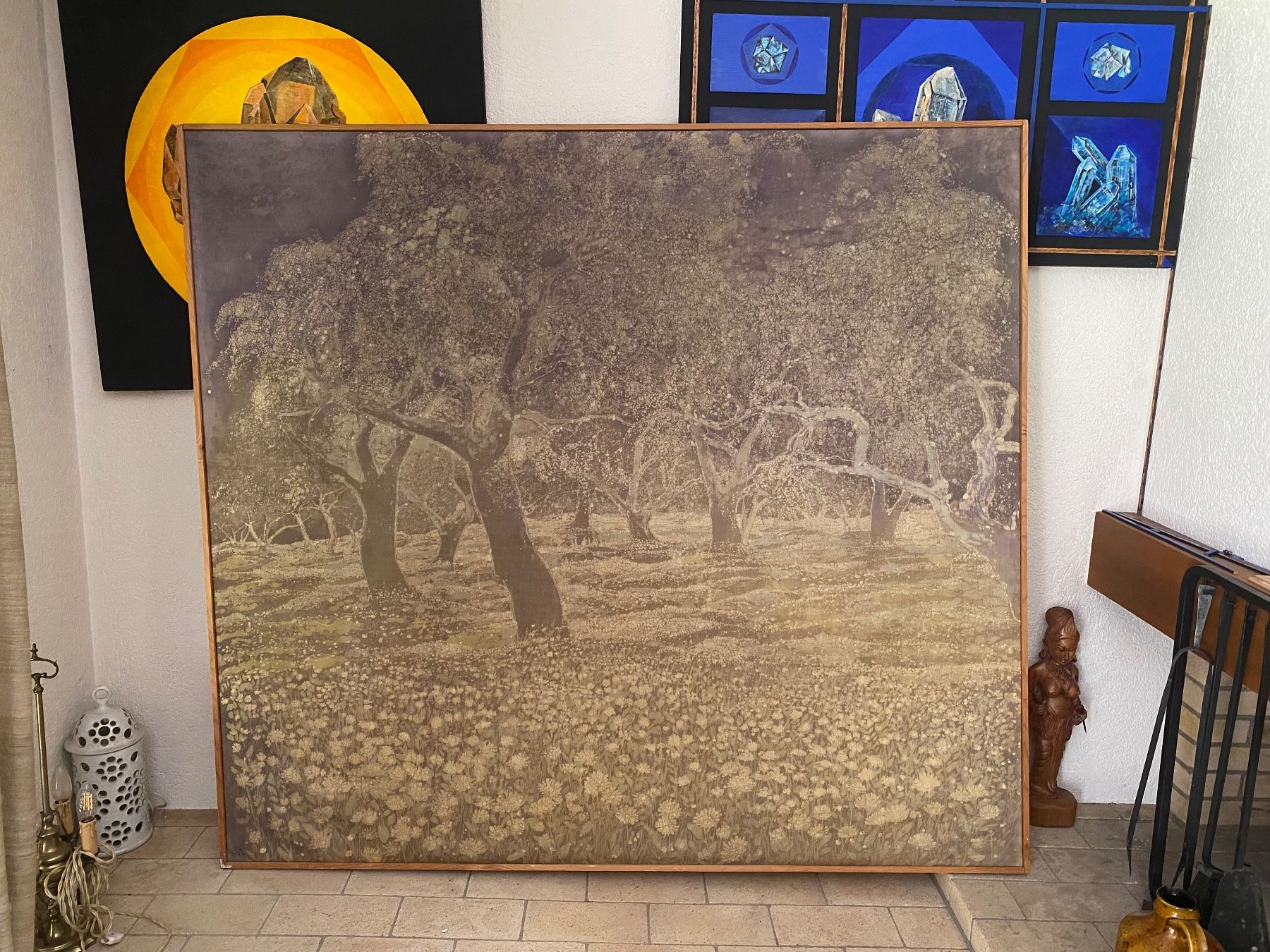 Foto & Immagini: Wandbild Baumlandschaften Batik – Usato da Muri b. Bern venduto da Chrigubern 1