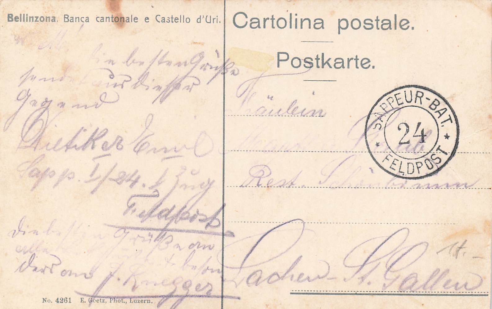 Ansichtskarten: Bellinzona – Gebraucht aus Biasca von Blenio71 1