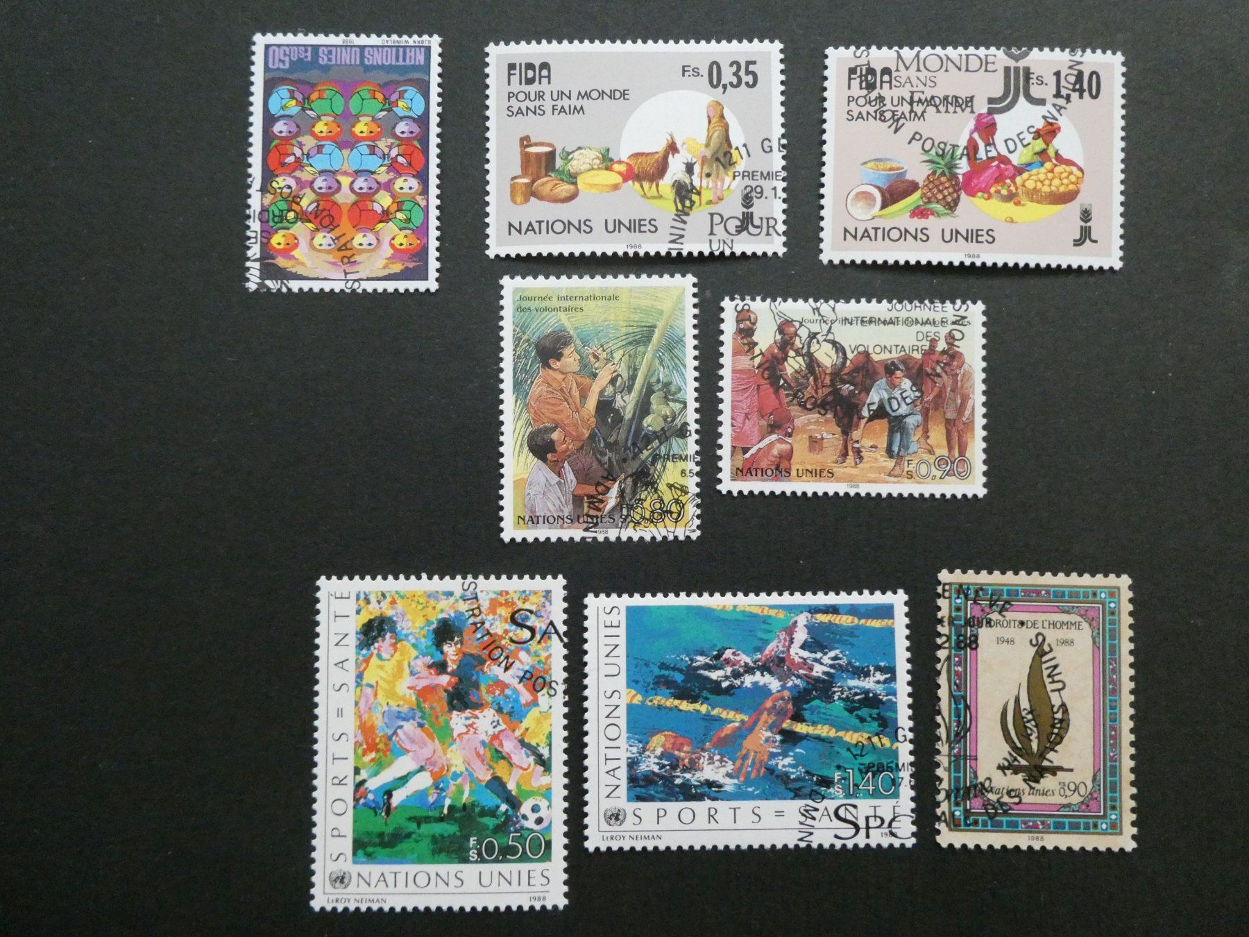 Tutti i francobolli: UNO Genf 1988 ET – Usato da Sissach venduto da eriluz