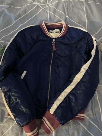 College Jacke Tally Weijl blau weiss Grösse 38 gebraucht