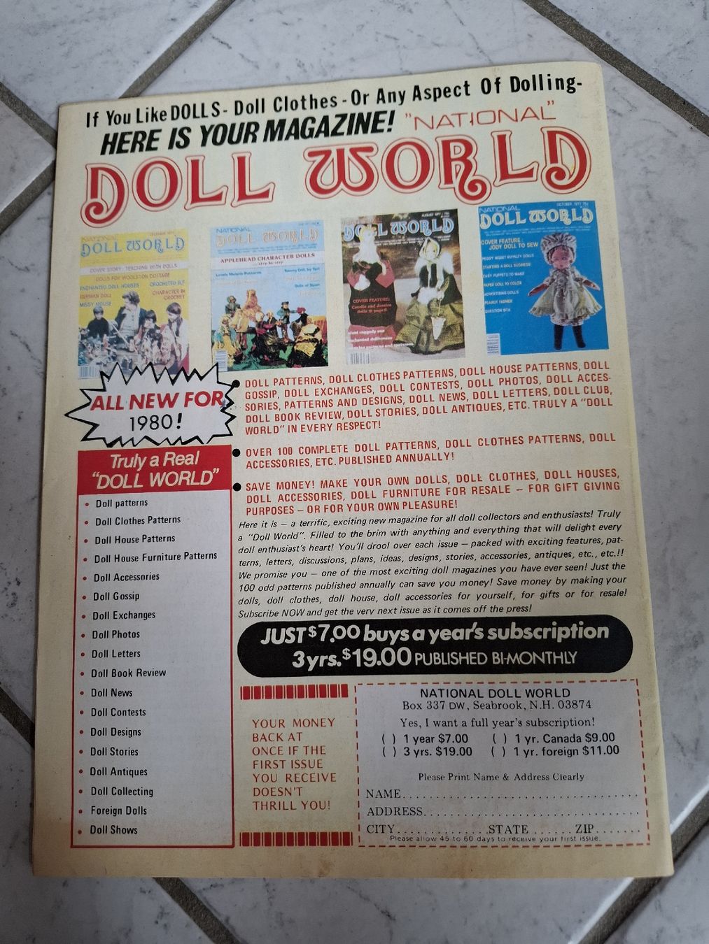 Riviste & Magazine: Vintage Doll World Heft Juni 1981 – Usato da Rafz venduto da Isidorro1 4