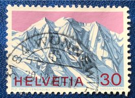 Nr. 486 SCHWEIZER ALPEN PIZ PALÜ GESTEMPELT   
