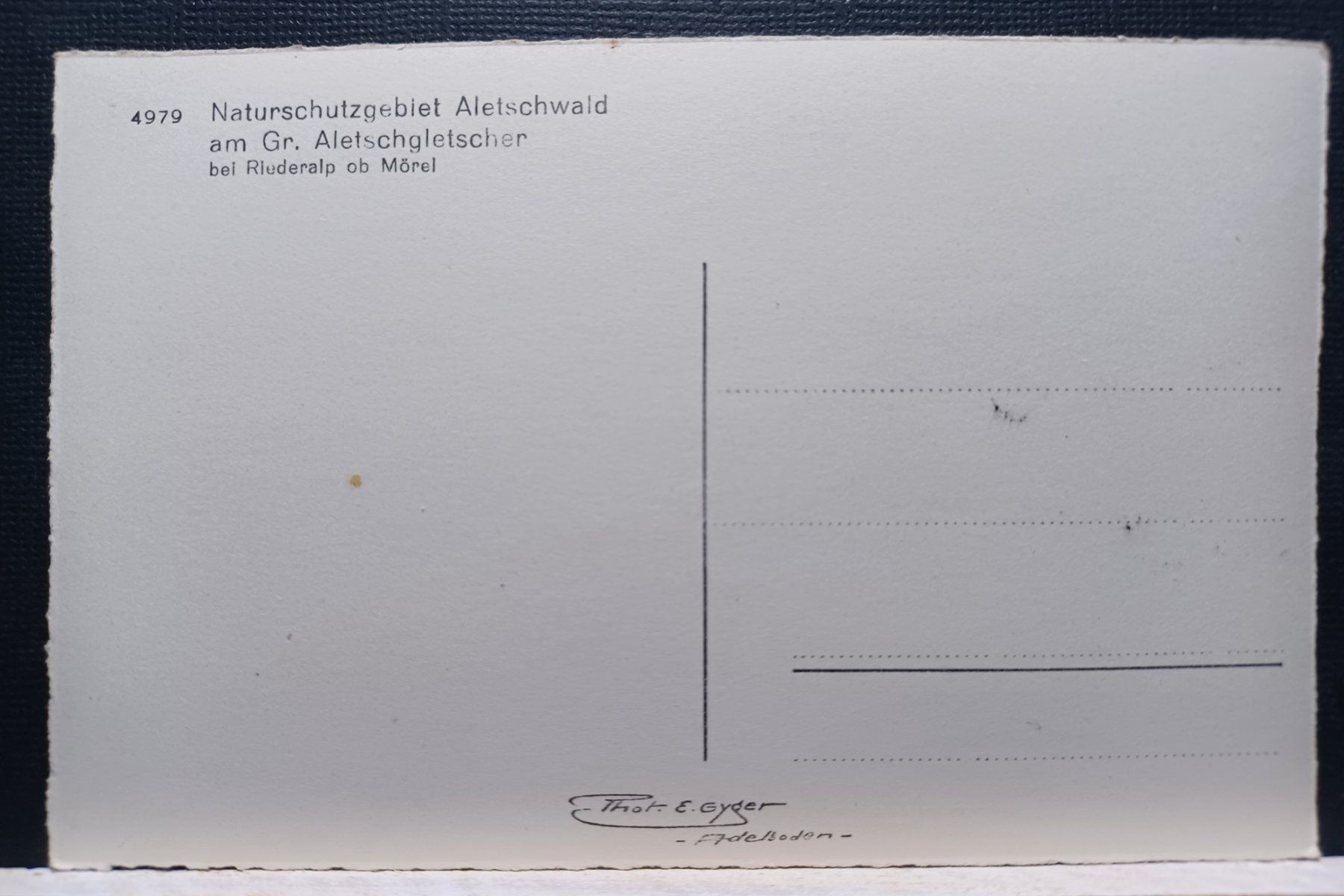 Cartes postales: VS, Aletschgletscher – D'occasion à Aarau Rohr par mgvw 2