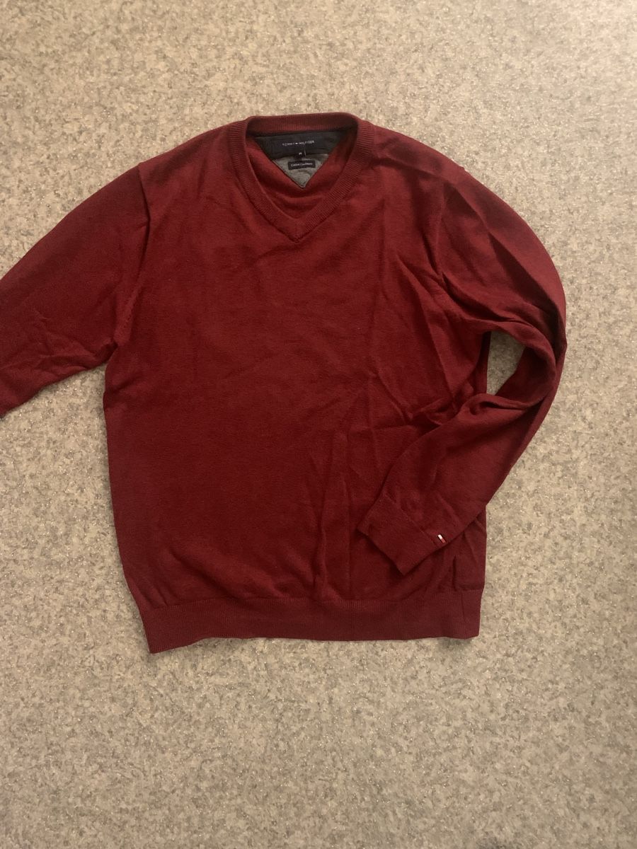 Tommy Hilfiger Maglioni & Felpe: TH Cashmere/Cotton Pullover Red – Usato da Bern venduto da Herr.M.