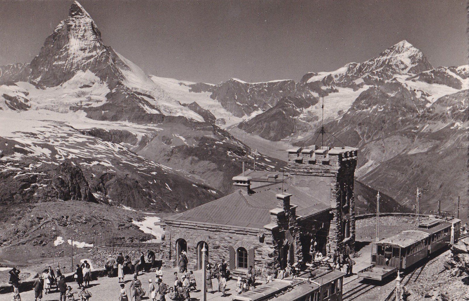Cartoline postali: Zermatt Station Gornergrat mit Bahn – Usato da Olten venduto da clotaldi