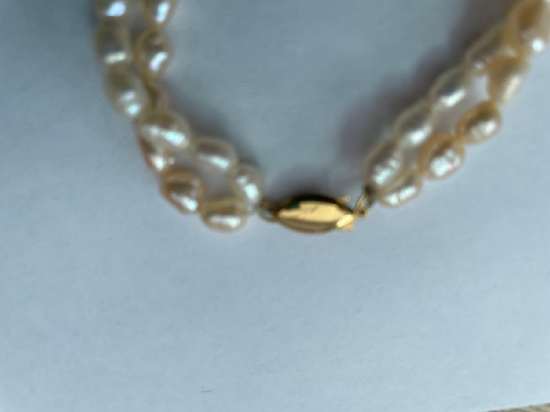 Ketten: Süsswasserperlen-Kette mit 14 Karat Goldverschluss – Gebraucht aus Schnaus von sueg01 2