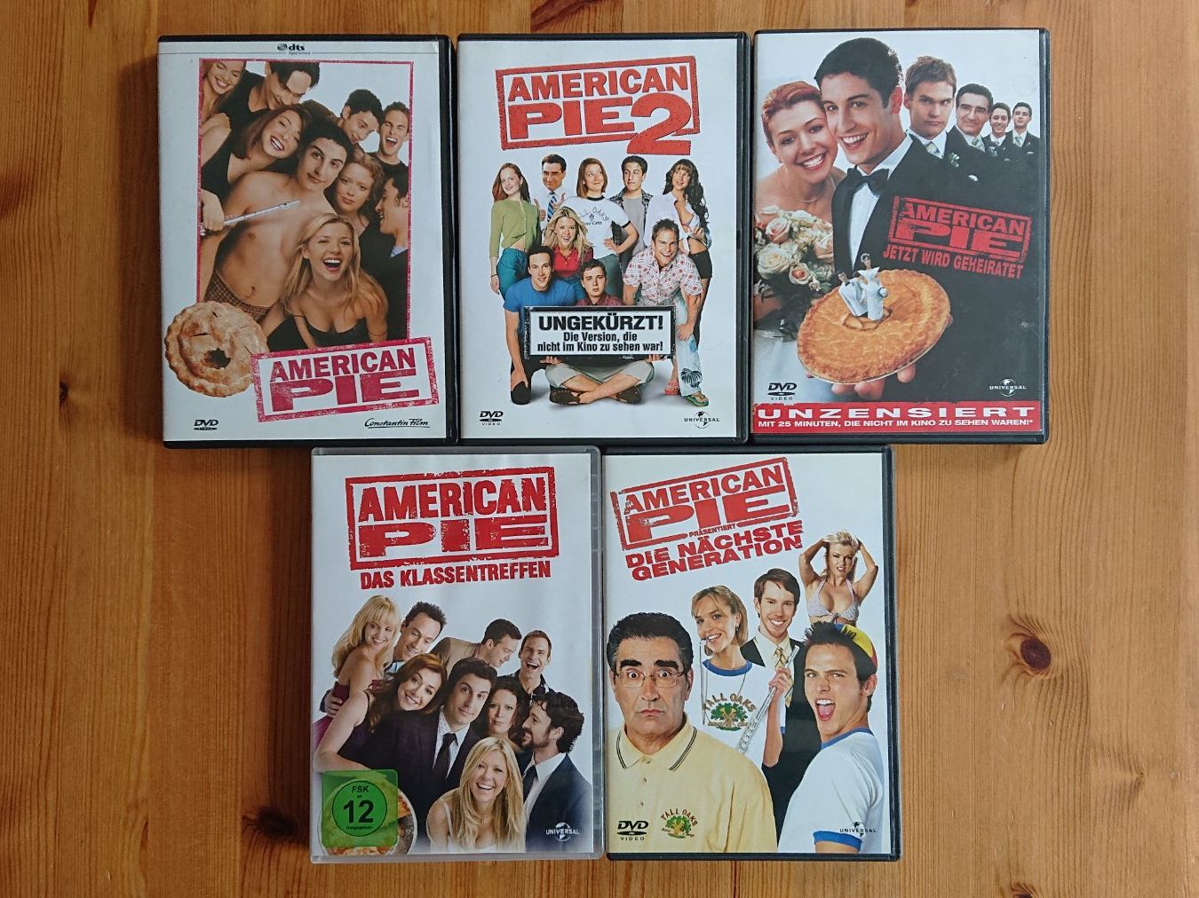 Tutti i DVDs: AMERICAN PIE 1 bis 5 auf DVD – Usato da Wilderswil venduto da Exebub
