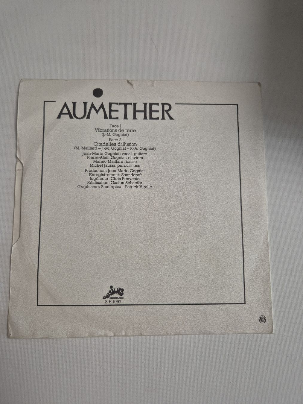 Vinyles: AUMETHER  - Jean-Marie Gogniat - Single 7 , CH – D'occasion à Uster par newwave0 1