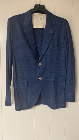  Jacke Haversack Leinen Blau Grösse S guter Zustand