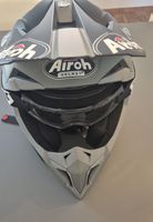 Motocross Helm Airoh grau schwarz neuwertiger Zustand