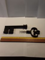 handgeschmiedeter Schlüssel-Zapfenzieher, Eisen, 22cm lang