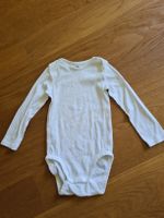 Langarmbody H&M weiss Grösse 92 aus Bio-Baumwolle