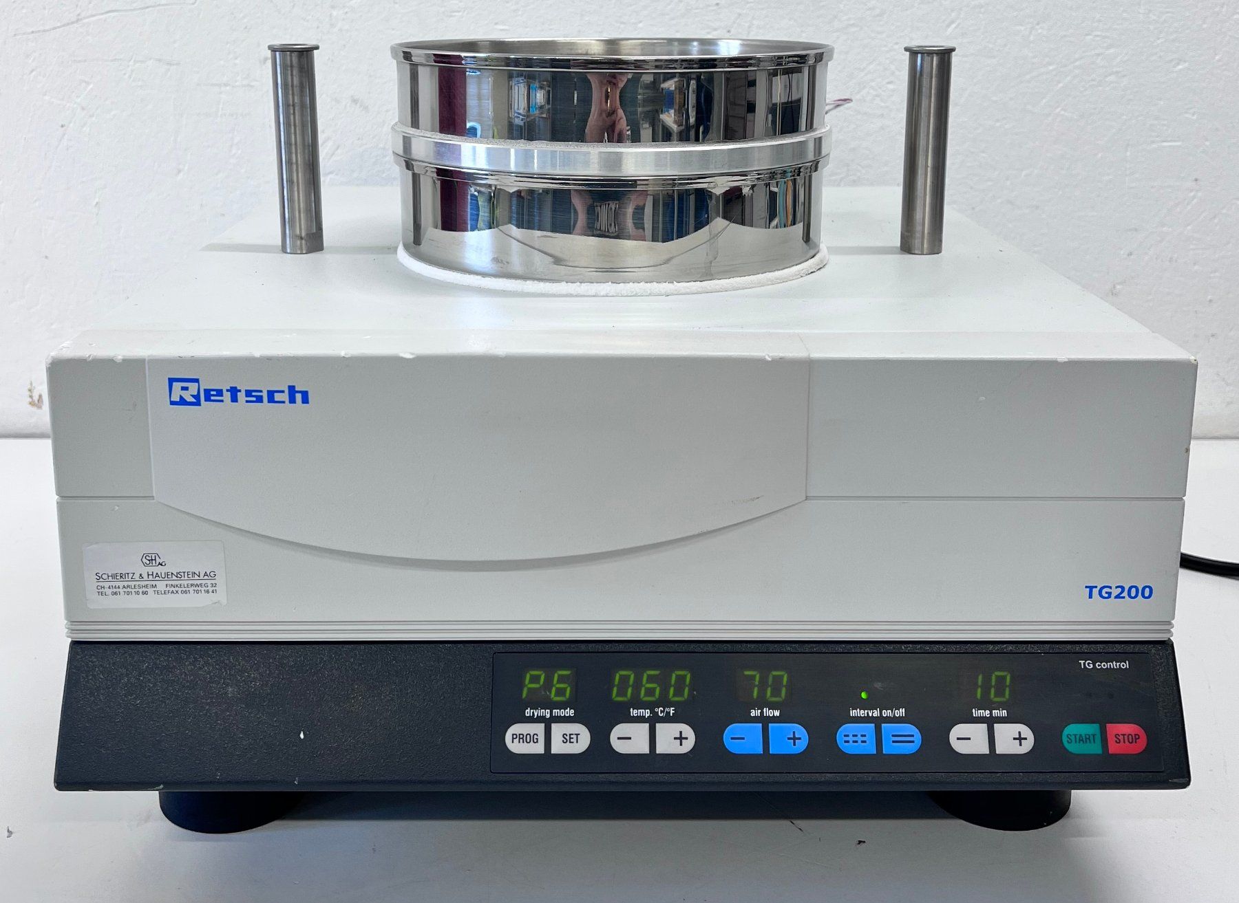 Accessori da laboratorio: Retsch TG200 Schnelltrockner – Usato da Niederdorf venduto da LeptonAG_Labor 1