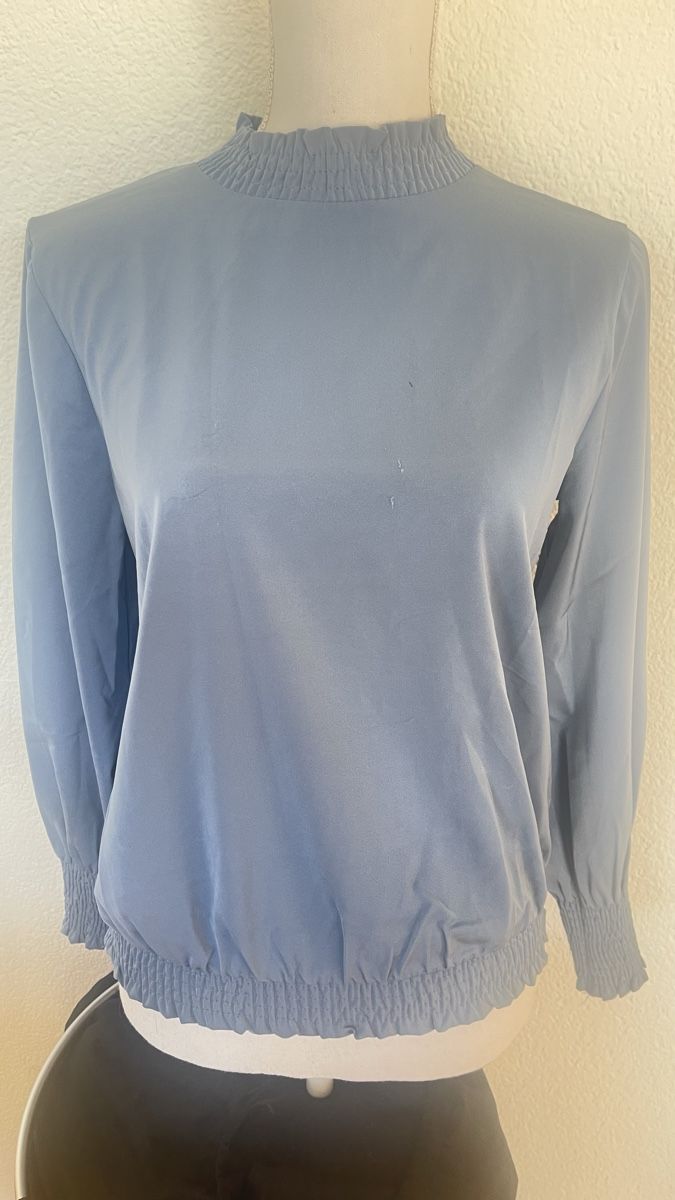 Only Top: Langarmshirt blau highneck  – Difettoso da Altenrhein venduto da Luke2015 8