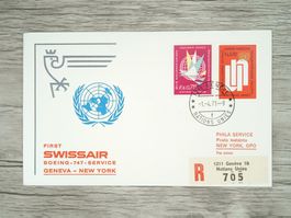 TR100 Enveloppe + Timbre ONU / Suisse 1971