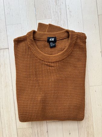 H&M brown knitted jumper, Size S