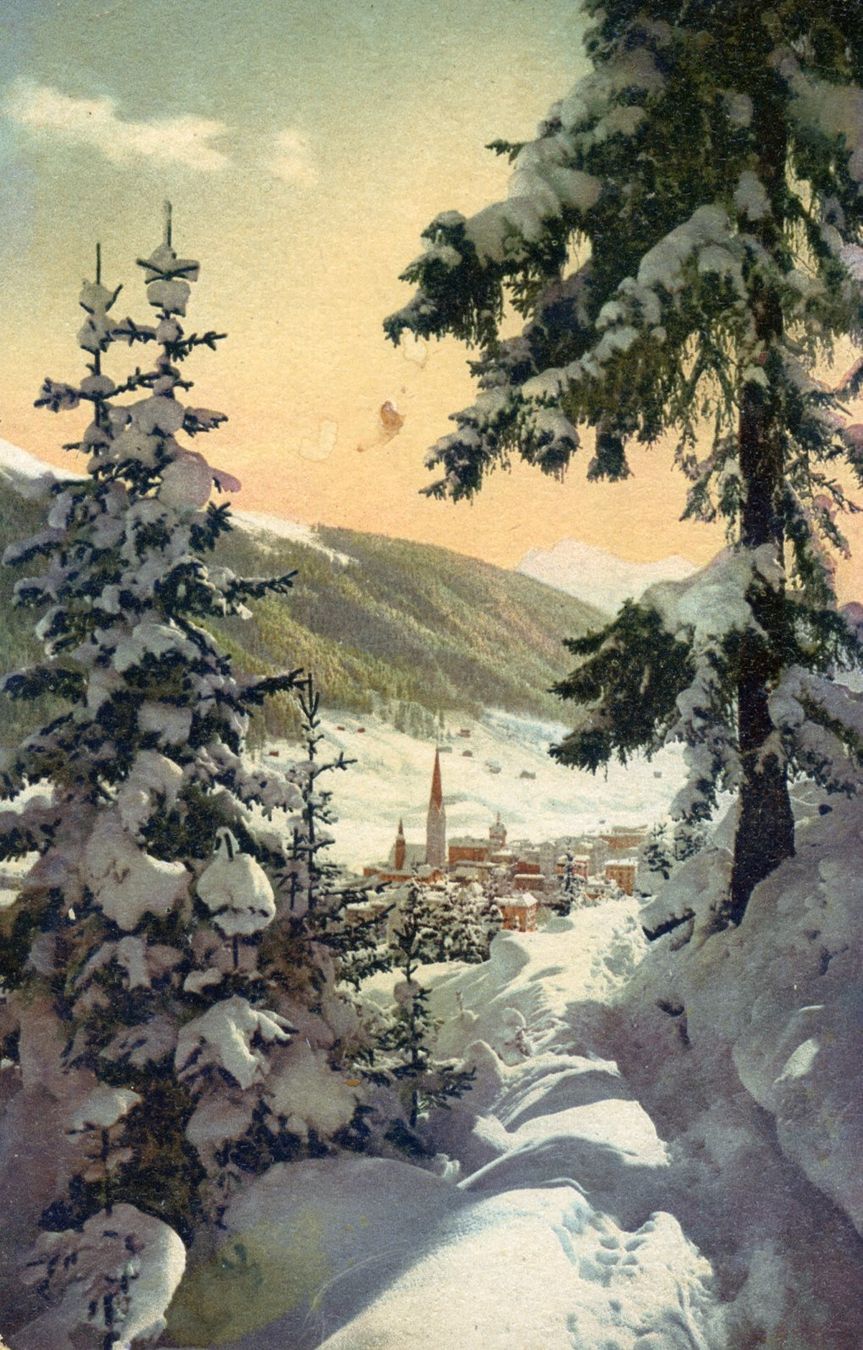 Cartoline postali: AK Davos – Usato da Ruggell venduto da spalkur42