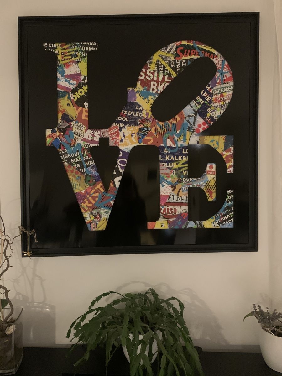 Dipinti: aiiroh original - LOVE,  Art, Framed, Comics Design, Secon – Usato da Grand Lancy venduto da rac_6wqz