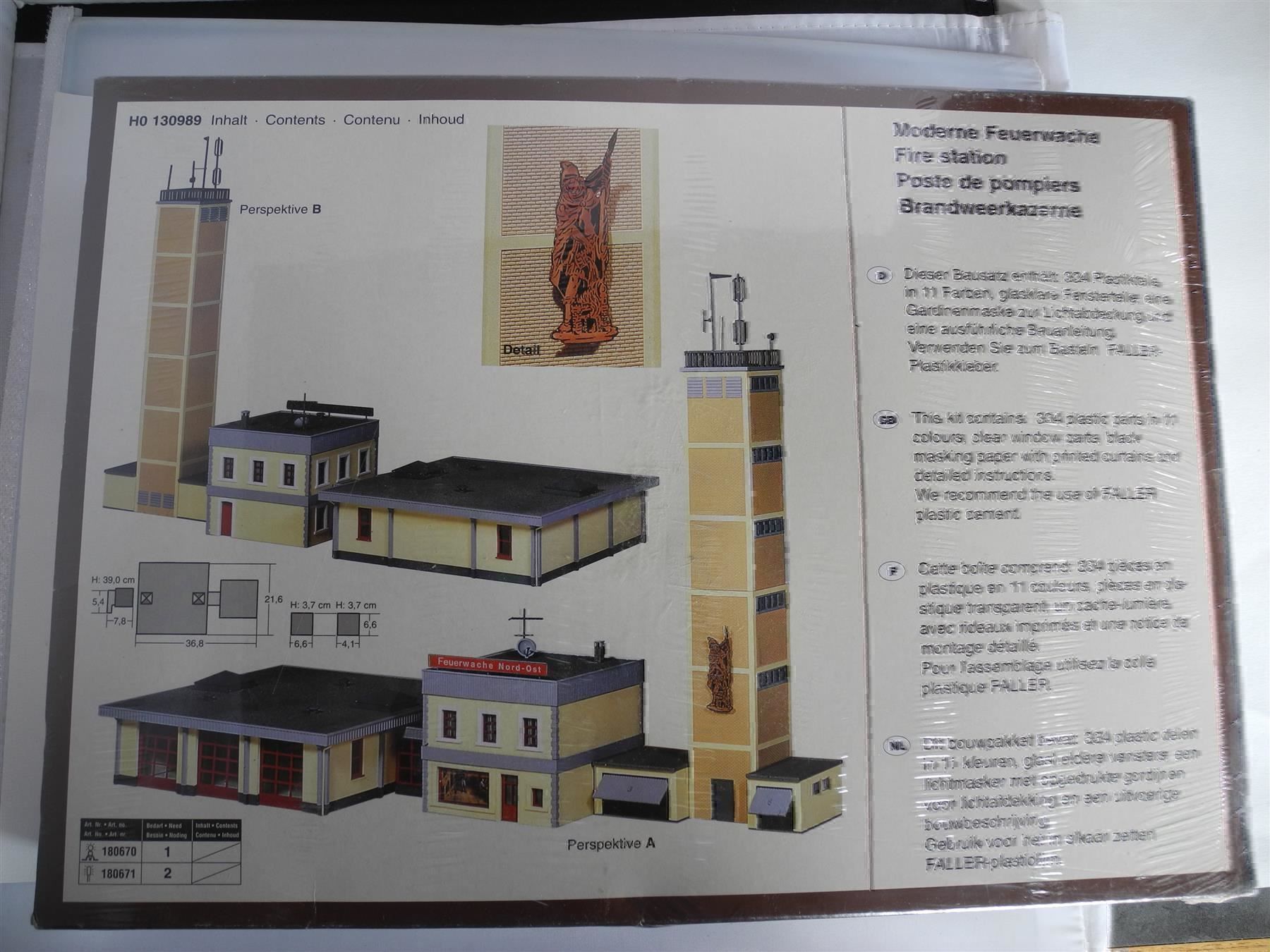 Faller Modellini di ferrovie: Faller 130989 Feuerwache, Nr. z20 – Nuovo e nell'imballaggio originale da Kottwil venduto da Crazyrolf 1
