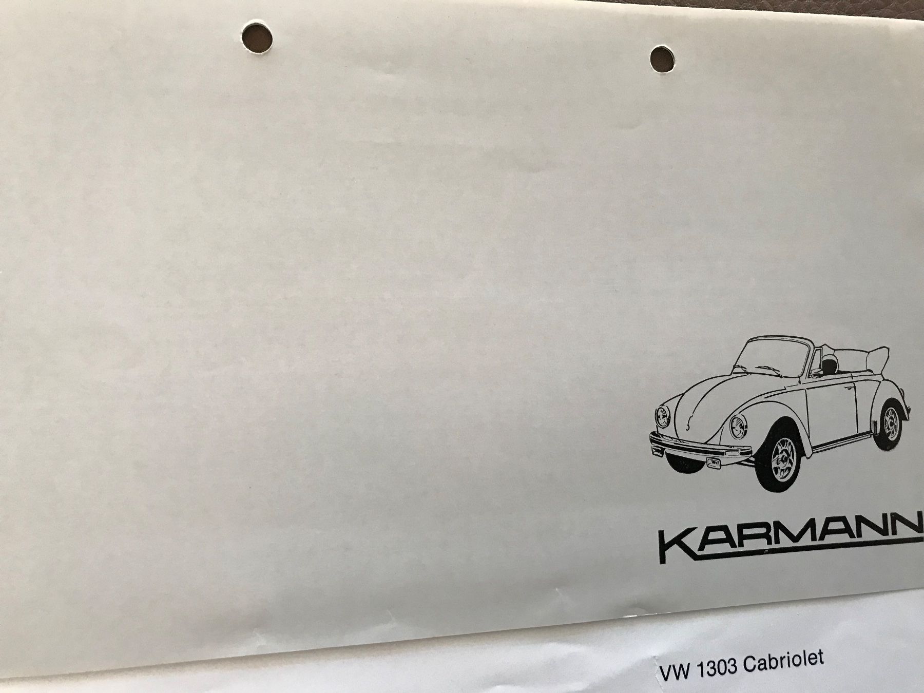 VW Documents: VW Käfer Cabrio – D'occasion à Balterswil par Jeko1967 2