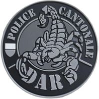 POLICE CANTONALE DARD Waadt Skorpion mit Klett.