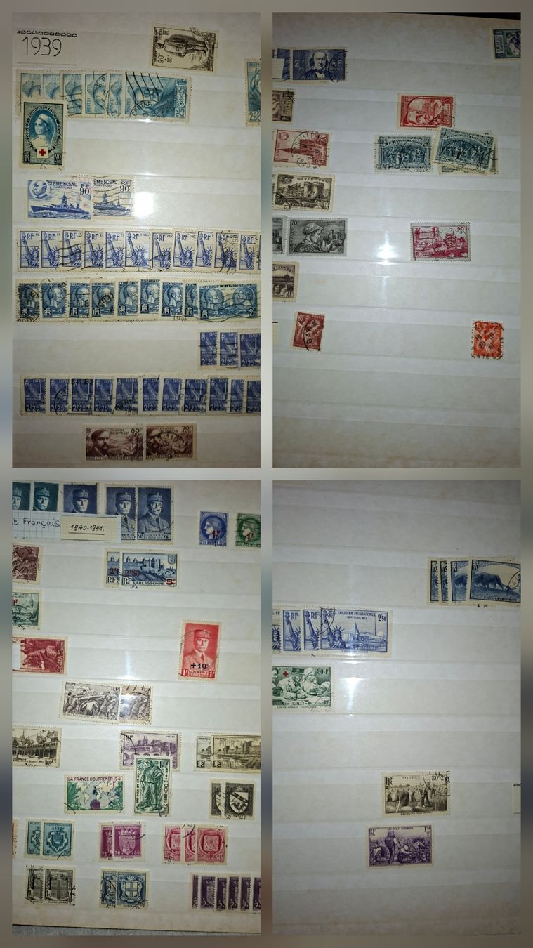Alle Briefmarken: Markensammlung Frankreich  – Gebraucht aus Balgach von SIMEON27