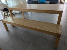 Ikea Nordby Tisch und Bank
