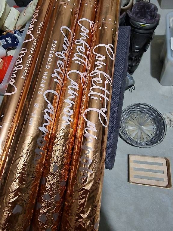 Tutte le decorazioni: 5x Konfetti Kanone Herz Rosegold – Usato da Muttenz venduto da sarino 2