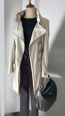 IKKS Mantel Damen Gr. 34 – Französischer Biker-Chic