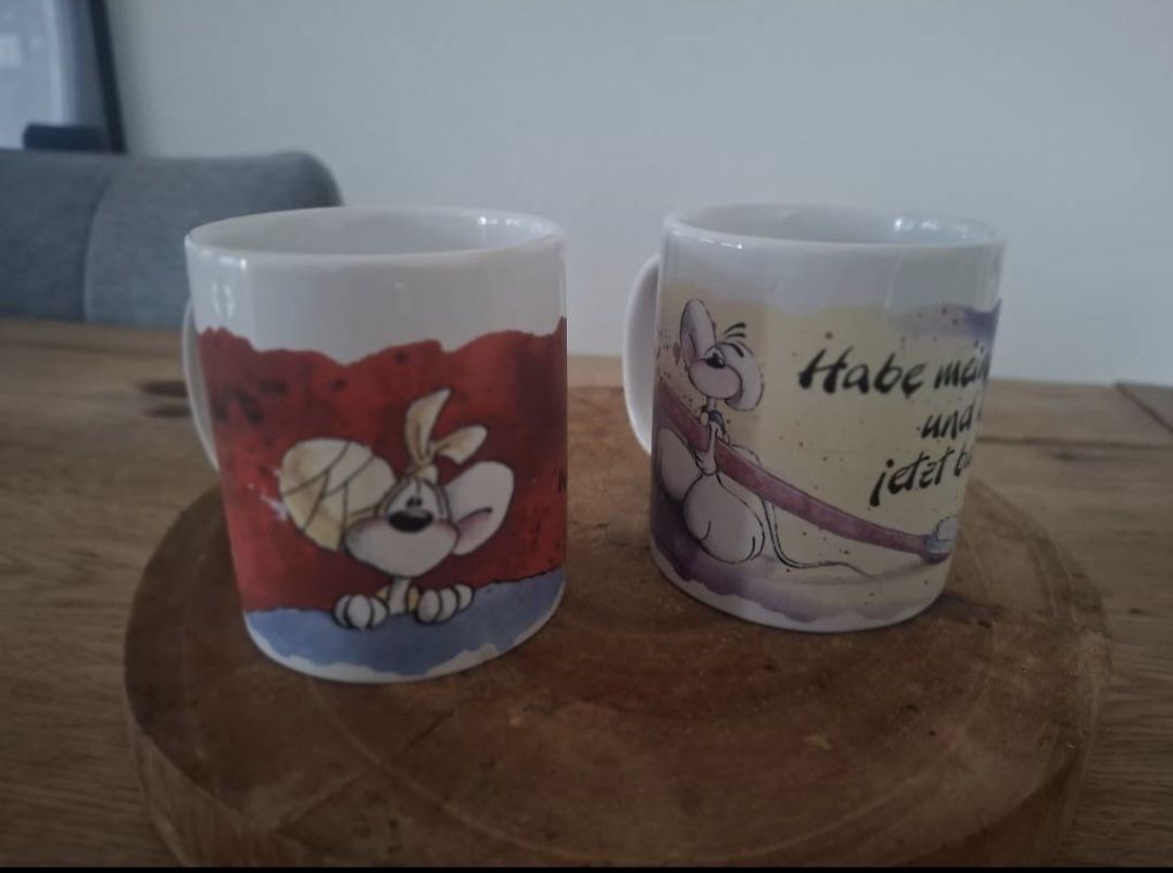 Tazze: 2er Set Kaffeetassen mit Diddl Maus Motiven – Usato da Kriens venduto da Zizzizz