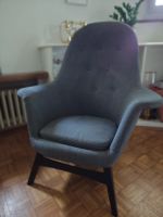 Moderner Design-Sessel / Loungesessel in Grau