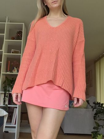 KORALLROSA DRYKORN STRICKPULLOVER
