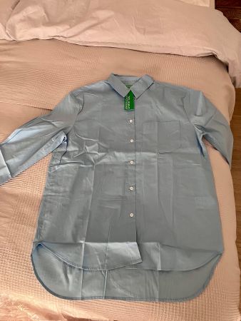 BENETTON Hemd Damen - himmelblau - Grösse S - NEU