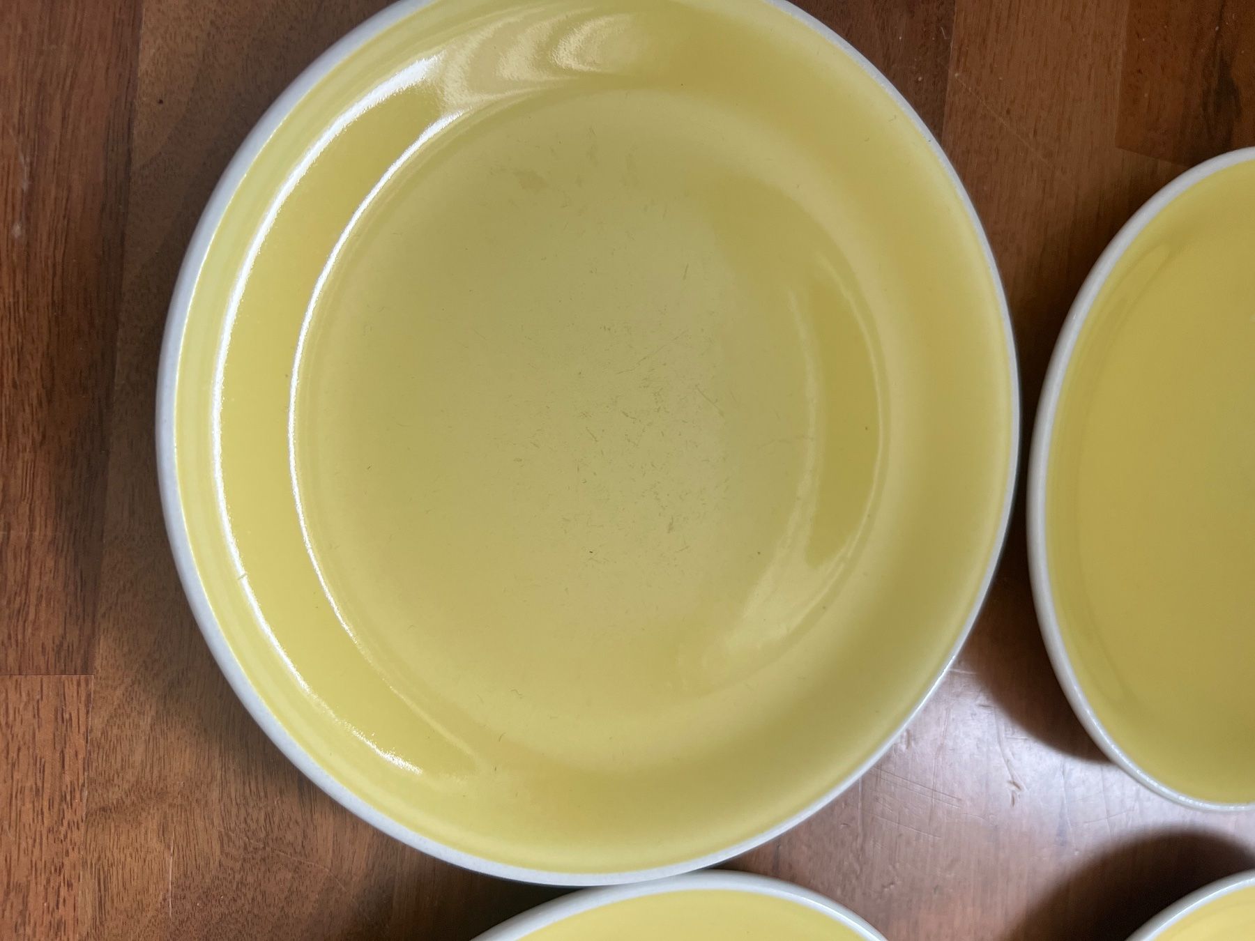 Rössler Piatti: Rössler 4er Set gelbe Dessertteller – Usato da Jona venduto da Sariksa 3