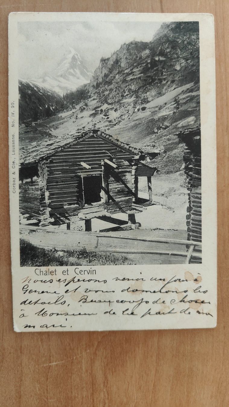 Cartoline postali: Alte Ansicht Zermatt um 1905 – Usato da St. Erhard venduto da Chaeferli6